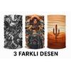 Bayko 3’Lü Bandana Seti | Çok Amaçlı Dikişsiz Boyunluk | 3 Farklı Desen