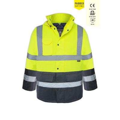 Myform Jacket Olympus Essentıal Hı-Vıs Two Tone Lıned Sarı/Lacivert  04122