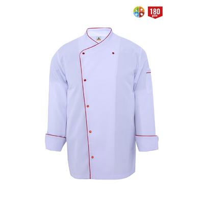 Myform Aşçı Ceketi Mono Beyaz/Pötikare 07105