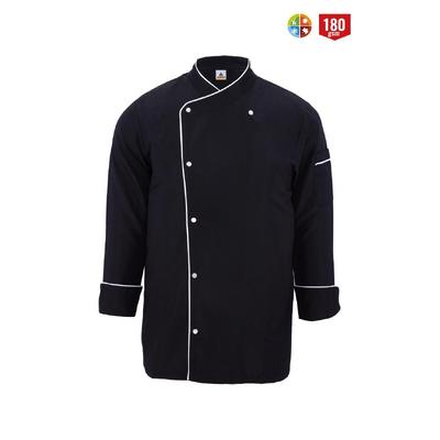 Myform Aşçı Ceketi Mono Siyah/Beyaz 07105
