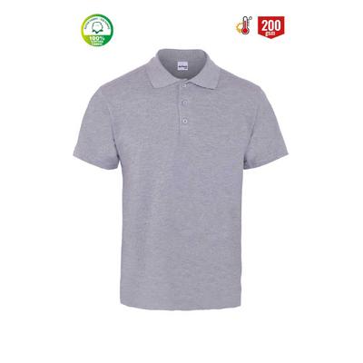 Myform 8101 Eco Polo Yaka Kısa Kol Gri T-Shırt