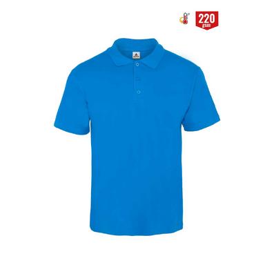 Myform 8103 Comfort Polo Yaka Kısa Kol Saks Mavi T-Shırt