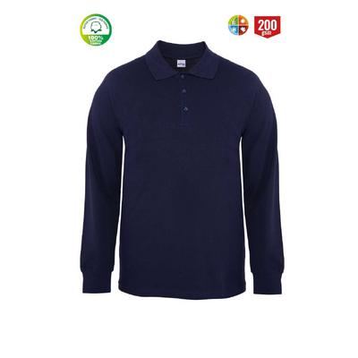 Myform 08107 T-Shirt Uzunkol Eco Polo Lacivert