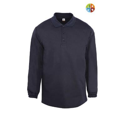 Myform 08108 T-Shirt Polo Uzun Kol Siyah Destekli