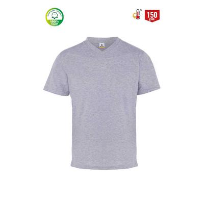 Myform 08129 T-Shırt Comfort V Yaka Supreme Gri