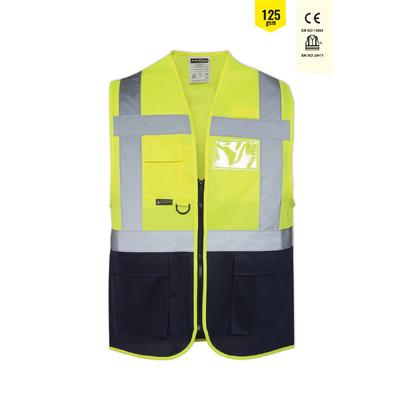 Myform 09145 Mühendis Yelek Sarı/Lacivert