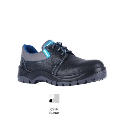 Mekap 101R-S1 Deri Bağcıklı Çelik Burunlu İş Ayakkabısı