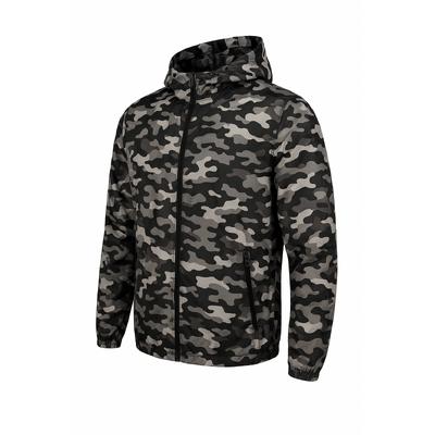 Kamuflaj Desenli Kapşonlu Yağmurluk