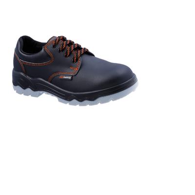 Mekap 022-S2 Deri Bağcıklı Çelik Burunlu Siyah İş Ayakkabı